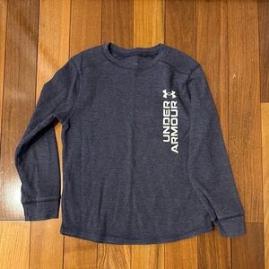 Under Armour Kids Navy Long Sleeve Tee